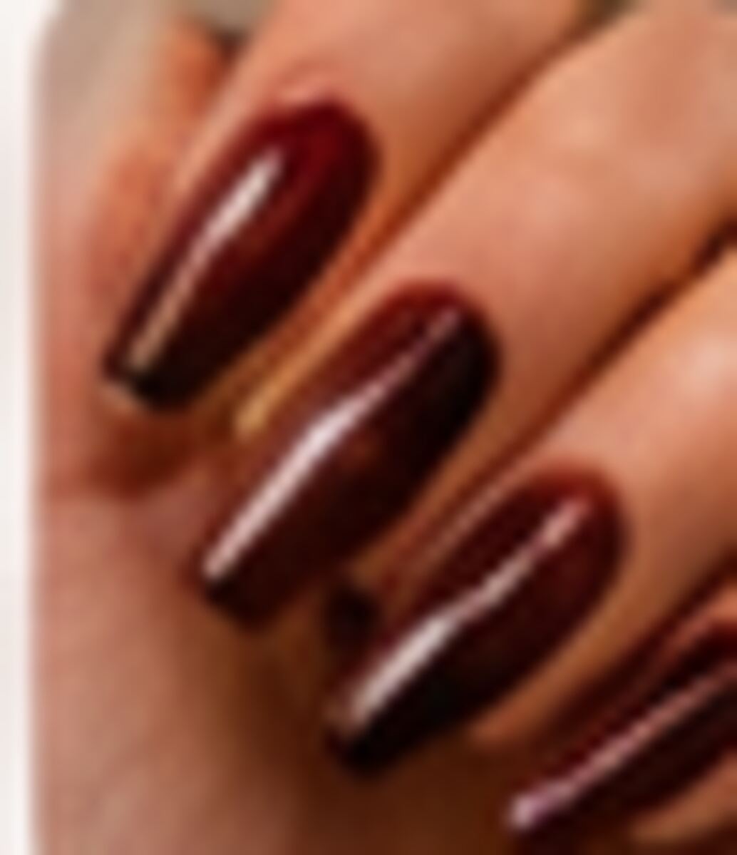 Burgundy nail art